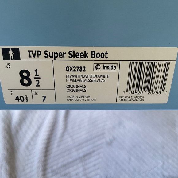 Ivy Park X Adidas White Super Sleek Boot - Picture 3 of 14